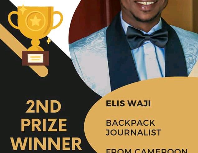 Waji Kiga Elis : Gagnant du 2nd prix de meilleur reporter media matter (MMA).